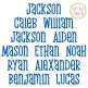 Jackson Embroidery Font | Machine Embroidery Designs by JuJu