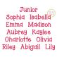 Junior Embroidery Font | Machine Embroidery Designs by JuJu
