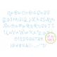 Lemon Meringue Bean Stitch Embroidery Font