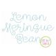 Lemon Meringue Bean Stitch Embroidery Font | Machine Embroidery Designs by JuJu
