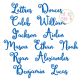Lettres Douces Embroidery Font | Machine Embroidery Designs by JuJu