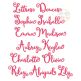 Lettres Douces Embroidery Font | Machine Embroidery Designs by JuJu