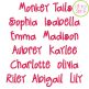 Monkey Tails Embroidery Font | Machine Embroidery Designs by JuJu
