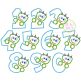 Monster Numbers Set Applique | Machine Embroidery Designs by JuJu