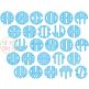 Natural Circle Monogram Applique Font | Machine Embroidery Designs by JuJu