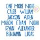 One More Night Embroidery Font | Machine Embroidery Designs by JuJu