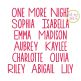 One More Night Embroidery Font | Machine Embroidery Designs by JuJu