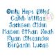 Only Hope Filled Embroidery Font