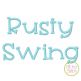 Rusty Swing Embroidery Font Digital Machine Embroidery Designs by JuJu