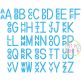 Stacked Sans Embroidery Monogram Font | Machine Embroidery Designs by JuJu