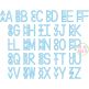 Stacked Sans Applique Monogram Font | Machine Embroidery Designs by JuJu