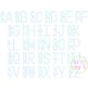 Stacked Sans Floss Applique Monogram Font | Machine Embroidery Designs by JuJu