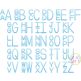 Stacked Sans Sketch Embroidery Monogram Font | Machine Embroidery Designs by JuJu