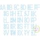 Stacked Sans Zig Zag Applique Monogram Font | Machine Embroidery Designs by JuJu