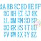Stacked Serif Embroidery Monogram Font | Machine Embroidery Designs by JuJu