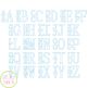 Stacked Serif Floss Applique Monogram Font | Machine Embroidery Designs by JuJu