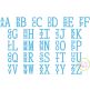 Stacked Serif Large Embroidery Monogram Font | Machine Embroidery Designs by JuJu