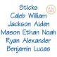 Sticks Embroidery Font | Machine Embroidery Designs by JuJu
