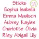 Sticks Embroidery Font | Machine Embroidery Designs by JuJu