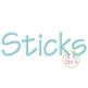 Sticks Embroidery Font | Machine Embroidery Designs by JuJu