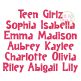 Teen Girlz Embroidery Font | Machine Embroidery Designs by JuJu