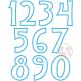 Teen Girlz Numbers Applique Font | Machine Embroidery Designs by JuJu