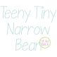 Teeny Tiny Narrow Bean Stitch Embroidery Font | Machine Embroidery Designs by JuJu