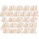 Turkey Alphabet Set Applique | Machine Embroidery Designs by JuJu