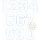 I2S Varsity Numbers Applique | Machine Embroidery Designs by JuJu