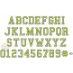 I2S Varsity Filled Embroidery Font | Machine Embroidery Designs by JuJu