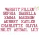 I2S Varsity Filled Embroidery Font | Machine Embroidery Designs by JuJu