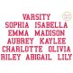 Varsity Embroidery Font | Machine Embroidery Designs by JuJu