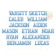 I2S Varsity Sketch Embroidery Font | Machine Embroidery Designs by JuJu