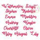 Watermelon Script Embroidery Font