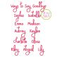 Ways to Say Goodbye Embroidery Font | Machine Embroidery Designs by JuJu