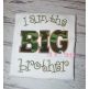 I am the BIG brother Applique | Machine Embroidery Designs by JuJu