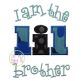 I am the lil brother Applique | Machine Embroidery Designs by JuJu