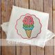 Ice Cream Scallop Applique | Machine Embroidery Designs by JuJu