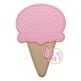 Ice Cream Cone Applique | Machine Embroidery Designs by JuJu