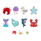 Ocean Alphabet Embellishment Kit | Machine Embroidery Designs by JuJu