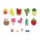 Tropical Alphabet Embellishment Kit | Machine Embroidery Designs by JuJu