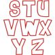 Heart Applique Font | Machine Embroidery Designs by JuJu