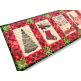 ITH Farmhouse Christmas Table Runner | Machine Embroidery Designs by JuJu