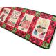 ITH Farmhouse Christmas Table Runner | Machine Embroidery Designs by JuJu