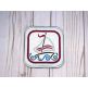 ITH Sailboat Square Coaster | Machine Embroidery Designs by JuJu