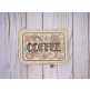 ITH Coffee Doodle Mug Rug | Machine Embroidery Designs by JuJu