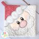 In The Hoop Christmas Face Potholders 1 Project | Designs by JuJu