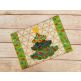 ITH Christmas Tree Mug Rug | Machine Embroidery Designs by JuJu