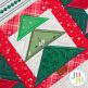 In The Hoop Poinsettia Pine Patchwork Table Topper Project | Designs by JuJu
