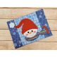 ITH Snowman Mug Rug | Machine Embroidery Designs by JuJu
